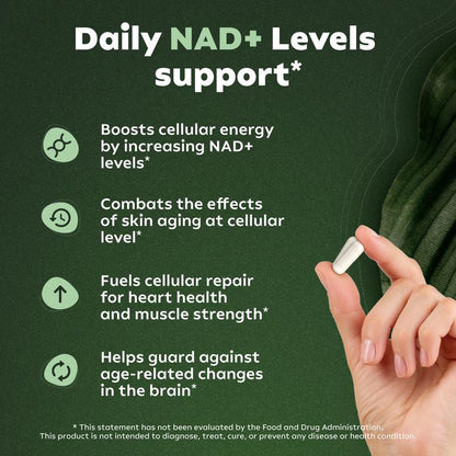 NAD+ Supplement 80 Capsules | Buy 1 Get 1 FREE & eBook